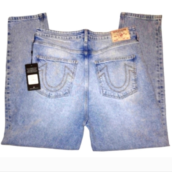 NWT True Religion Special Edition High-Rise Straight Leg 90's Style Jeans 👖🆕 - Picture 3 of 9